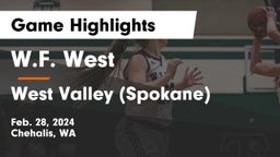 W.F. West  vs West Valley  (Spokane) Game Highlights - Feb. 28, 2024