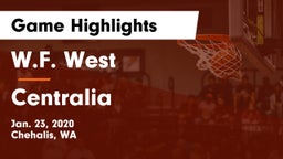 W.F. West  vs Centralia  Game Highlights - Jan. 23, 2020