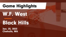 W.F. West  vs Black Hills  Game Highlights - Jan. 25, 2023