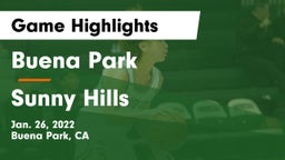 Buena Park  vs Sunny Hills  Game Highlights - Jan. 26, 2022