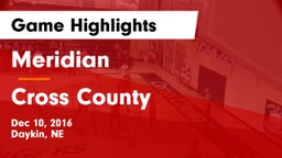 Meridian  vs Cross County  Game Highlights - Dec 10, 2016