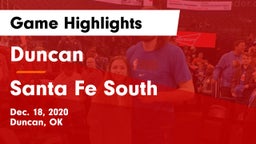 Duncan  vs Santa Fe South  Game Highlights - Dec. 18, 2020