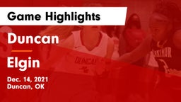 Duncan  vs Elgin  Game Highlights - Dec. 14, 2021