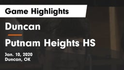 Duncan  vs Putnam Heights HS Game Highlights - Jan. 10, 2020