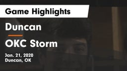 Duncan  vs OKC Storm Game Highlights - Jan. 21, 2020