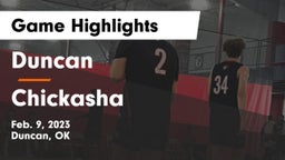 Duncan  vs Chickasha  Game Highlights - Feb. 9, 2023