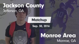 Matchup: Jackson County High vs. Monroe Area  2016