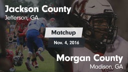 Matchup: Jackson County High vs. Morgan County  2016