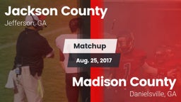Matchup: Jackson County High vs. Madison County  2017