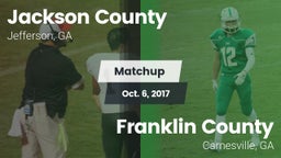 Matchup: Jackson County High vs. Franklin County  2017