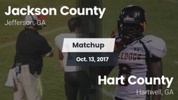 Matchup: Jackson County High vs. Hart County  2017