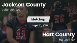 Matchup: Jackson County High vs. Hart County  2018