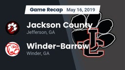 Recap: Jackson County  vs. Winder-Barrow  2019