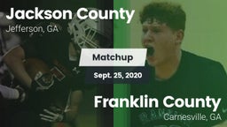 Matchup: Jackson County High vs. Franklin County  2020