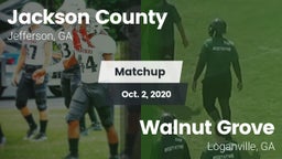Matchup: Jackson County High vs. Walnut Grove  2020