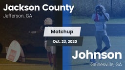 Matchup: Jackson County High vs. Johnson  2020