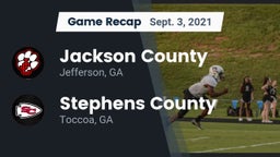 Recap: Jackson County  vs. Stephens County  2021