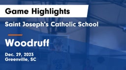 Saint Joseph's Catholic School vs Woodruff  Game Highlights - Dec. 29, 2023