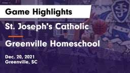 St. Joseph's Catholic  vs Greenville Homeschool Game Highlights - Dec. 20, 2021