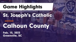 St. Joseph's Catholic  vs Calhoun County  Game Highlights - Feb. 15, 2023