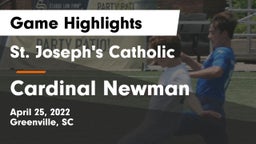 St. Joseph's Catholic  vs Cardinal Newman  Game Highlights - April 25, 2022