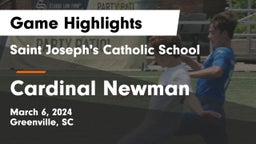 Saint Joseph's Catholic School vs Cardinal Newman  Game Highlights - March 6, 2024