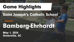Saint Joseph's Catholic School vs Bamberg-Ehrhardt  Game Highlights - May 1, 2024