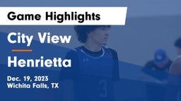 City View  vs Henrietta  Game Highlights - Dec. 19, 2023