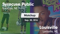 Matchup: Syracuse vs. Louisville  2016