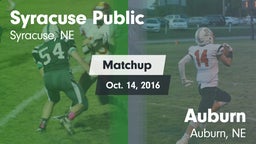 Matchup: Syracuse vs. Auburn  2016