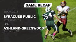 Recap: Syracuse Public  vs. Ashland-Greenwood  2015
