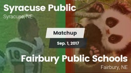 Matchup: Syracuse vs. Fairbury Public Schools 2017
