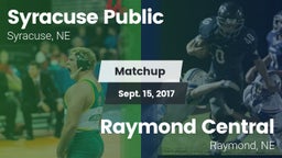 Matchup: Syracuse vs. Raymond Central  2017