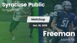 Matchup: Syracuse vs. Freeman  2019