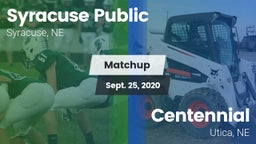 Matchup: Syracuse vs. Centennial  2020