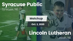 Matchup: Syracuse vs. Lincoln Lutheran  2020