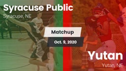 Matchup: Syracuse vs. Yutan  2020