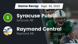 Recap: Syracuse Public  vs. Raymond Central  2022