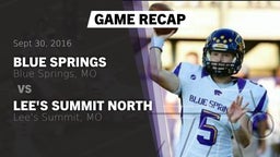 Recap: Blue Springs  vs. Lee's Summit North  2016