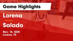 Lorena  vs Salado   Game Highlights - Nov. 10, 2020