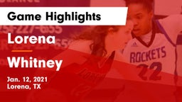 Lorena  vs Whitney  Game Highlights - Jan. 12, 2021