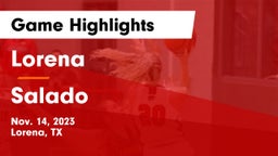 Lorena  vs Salado   Game Highlights - Nov. 14, 2023