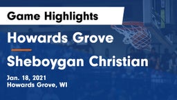 Howards Grove  vs Sheboygan Christian  Game Highlights - Jan. 18, 2021