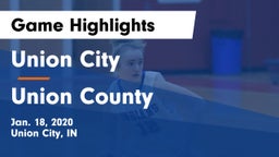 Union City  vs Union County  Game Highlights - Jan. 18, 2020
