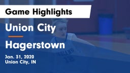 Union City  vs Hagerstown  Game Highlights - Jan. 31, 2020