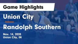 Union City  vs Randolph Southern  Game Highlights - Nov. 14, 2020