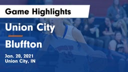 Union City  vs Bluffton  Game Highlights - Jan. 20, 2021