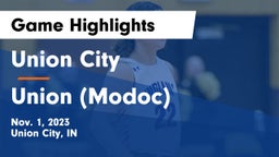 Union City  vs Union (Modoc) Game Highlights - Nov. 1, 2023
