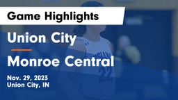 Union City  vs Monroe Central  Game Highlights - Nov. 29, 2023