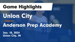 Union City  vs Anderson Prep Academy  Game Highlights - Jan. 10, 2024
